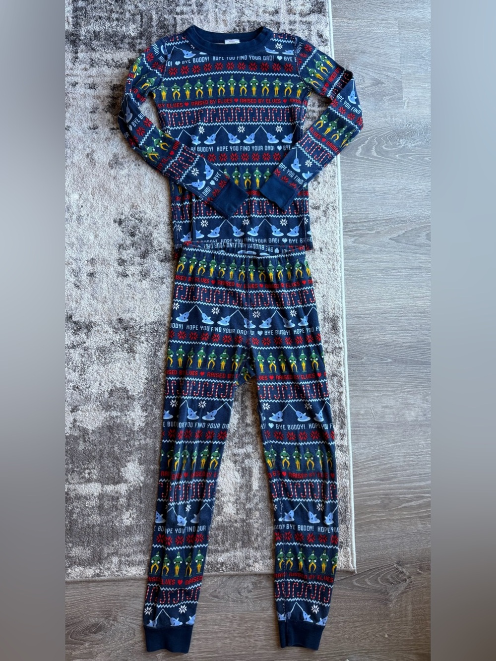 Hanna Andersson Elf Movie Long John Pajamas size 8